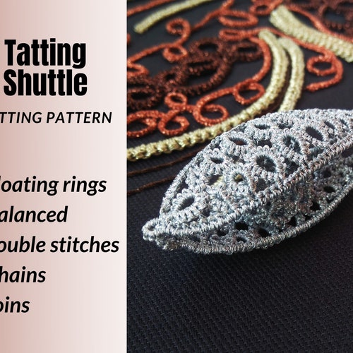 Shuttle Tatted Tatting Shuttles Pattern PDF Instructions and Etsy