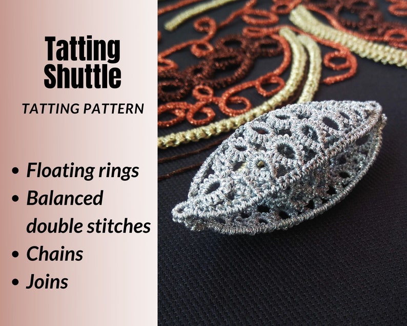 Shuttle Tatted Tatting Shuttles Pattern PDF Instructions and Etsy