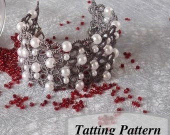 Modello per polsini e girocollo in pizzo con perline (PDF)