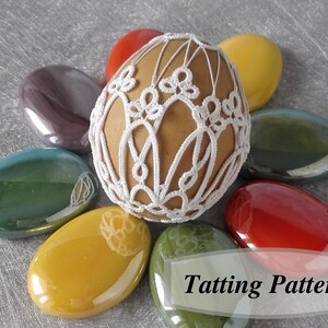 Easter Egg Cover Tatting Pattern Tutorial For Intermediate image 6