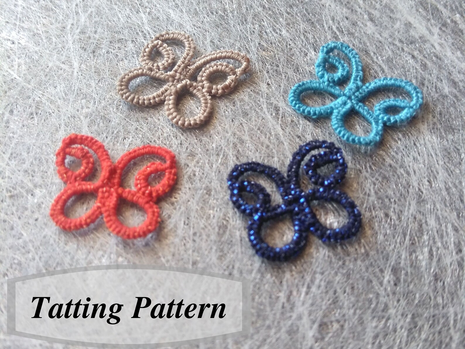 Small Butterfly Tatting Pattern Tutorial for Beginner Shuttle Etsy