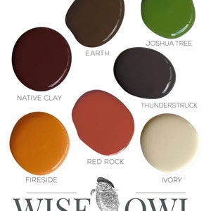 Wise Owl Chalk Synthesis Paint - Dessert Sunset Collection