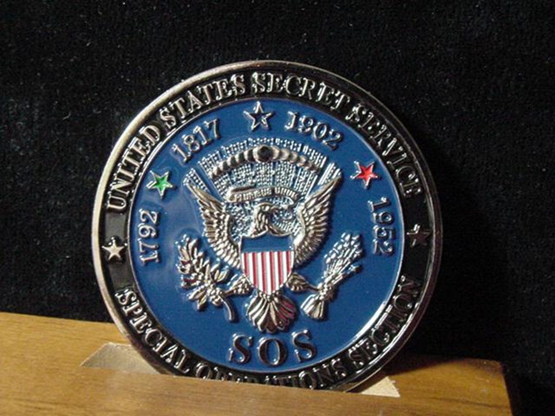 US Secret Service SOS Special Operations Section Challenge Coin-white ...