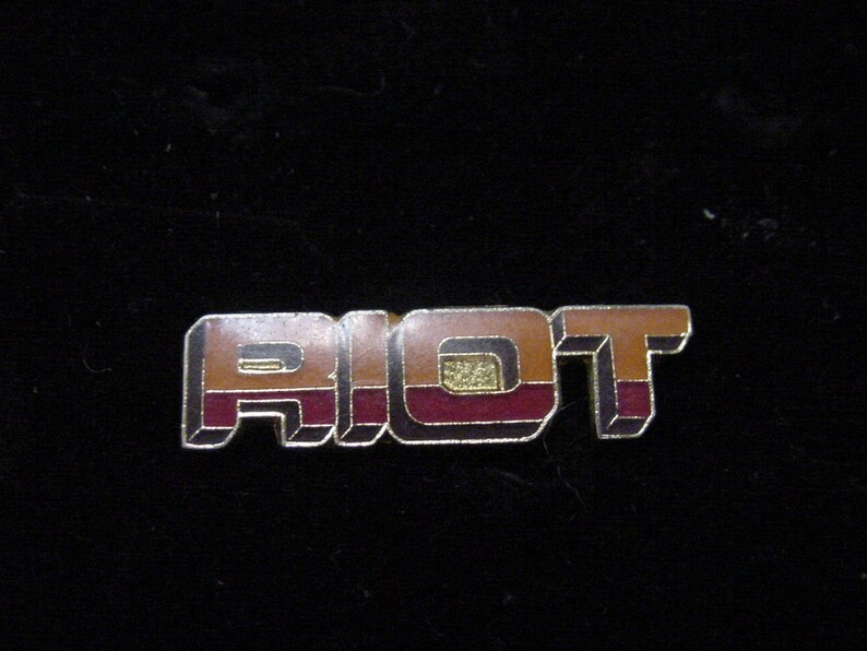 Lot of 5 Vintage RIOT Lapel Pin Heavy Metal ROCK BAND - Etsy