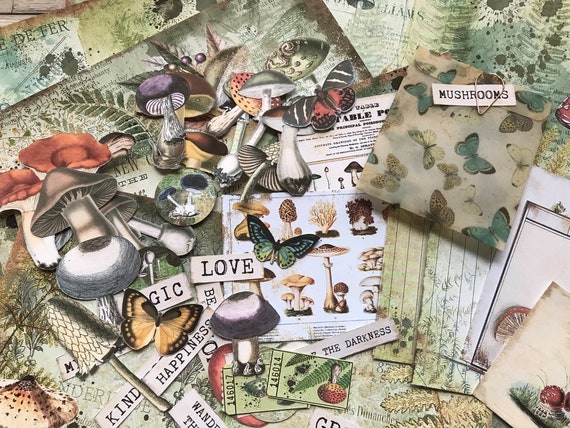 Paper junk journal pack vintage papers quotes Ultimate ephemera paper ...