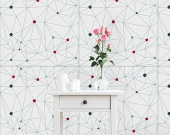 Removable Wallpaper Peel and Stick Wallpaper Self Adhesive Wallpaper Colorful Dots