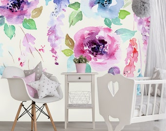 Removable Wallpaper Peel and Stick Wallpaper Self Adhesive Wallpaper Flower Bouquet Mural