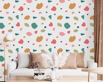 Removable Wallpaper Peel and Stick Wallpaper Self Adhesive Wallpaper Colored Spots Wallpaper