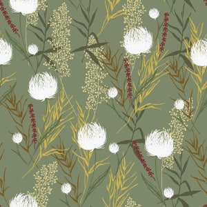 Removable Wallpaper Peel and Stick Wallpaper Self Adhesive Wallpaper Green Vintage Wallpaper image 3