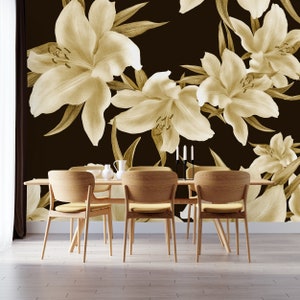Removable Wallpaper Peel and Stick Wallpaper Self Adhesive Wallpaper Dark Vintage Wallpaper