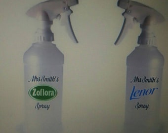 Mrs Hinch inspirado decal vinilo srickers para botellas de pulverización zoflora lenor