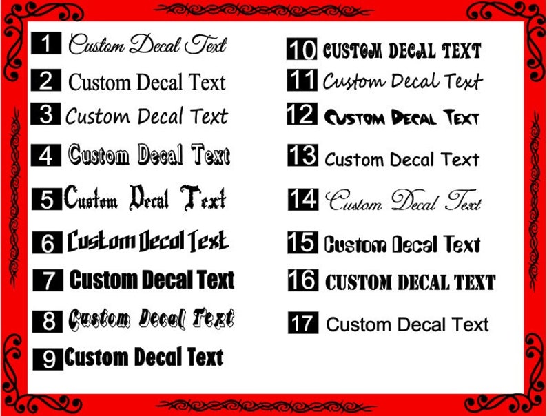 Custom Rear Window Car Stickers Vinyl Name Lettering Decals - Etsy
