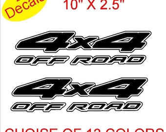 4x4 OFF ROAD Vinilo Pegatinas Calcomanías Gráficos x2 (D1)