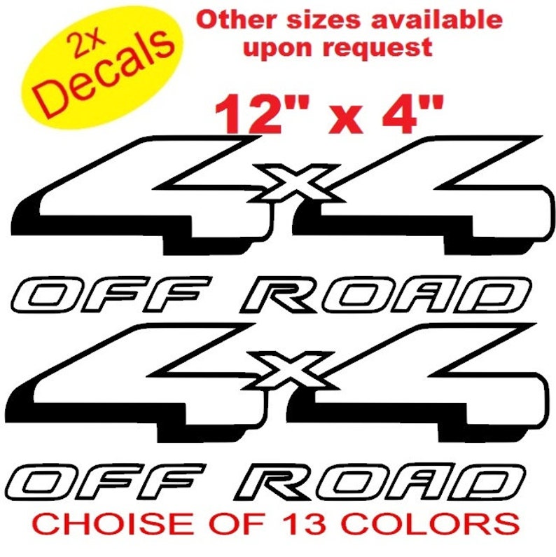4x4 Vinyl Sticker Decal Graphics X2 (design10) Ref No 4x4 (3) - Etsy