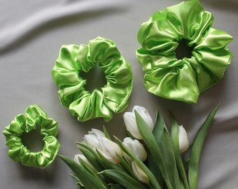 Scrunchie satin Lime