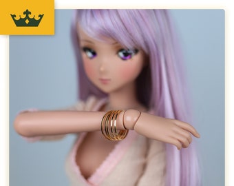 Bracelets for Smart Doll - Golden bangle bracelets, Smart Doll accessories, smartdoll - YELLOW Gold