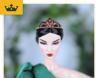 Doll Crown - for Fashion Royalty, Poppy Parker, 12 inch 30 cm doll, NU Face, Mizi Momoko Fashion Royalty Jewelry, Doll Accessories - Aurora