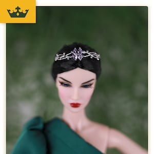 Silver Crown for Fashion Royalty, Integrity Toys, 1/6 scale doll, Poppy Parker, Momoko, Phicen Mizi, NU Face, 12 inch doll, FR2 - Lucky