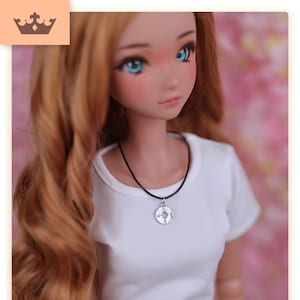 Smart Doll necklace - Smart Doll accessories, BJD dog tag, smartdoll clothes, 1/3 scale bjd SD accessories - Compass SILVER