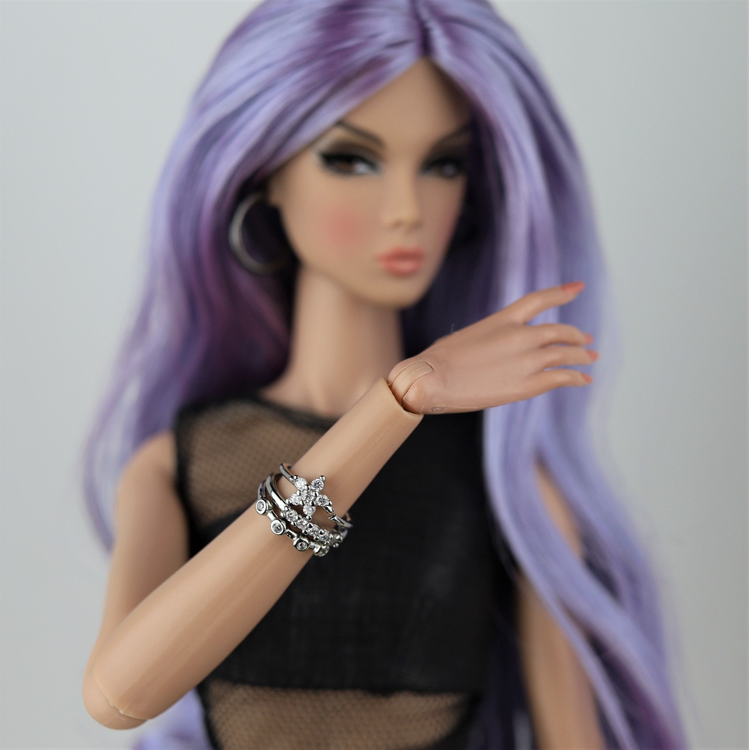 poppy parker ブレスレット　ポピーパーカー　アクセサリー　FR 人形 1/6スケール シルバーブレスレット - ポピー・パーカー用ドール