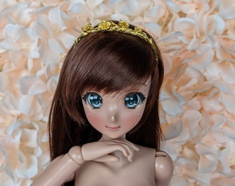 Smart Doll Accessories - Smart Doll headband, BJD smartdoll Tiara Crown - YELLOW GOLD Sakura