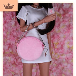 Smart Doll Purse, Smart Doll Tasche, SmartDoll Zubehör, Puppenkleidung 1/3 - Rosa