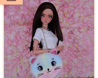 Rainbow Cat Purse for Smart Doll: BJD Doll Bag, 1/3 Scale