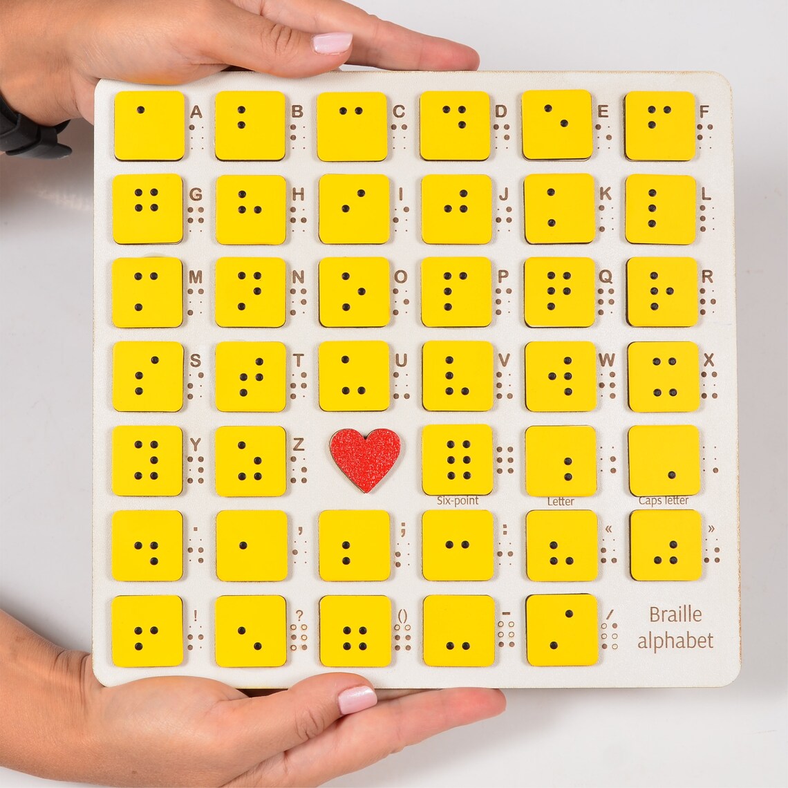 English Braille With English Letters and Punctuation to Learn Etsy Canada