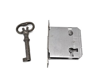 Zonfer 1pcs Antique Cabinet Door Lock Set Key Antique Quartet Classical Lock Decorative Furniture Kitchen Box Drawer Lock