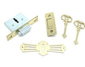 ROLL TOP DESK Lock, Antique Style Desk Lock, Comes With 2 Keys Full Mortise Lock