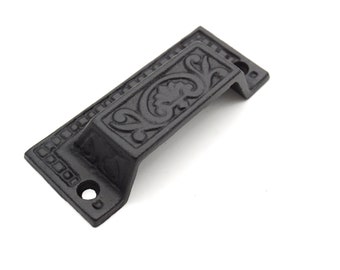 **Bulk Set of 12** cast iron Antique Brown//Black Drawer Pull Handle