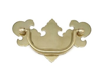 ANTIQUE VICTORIAN DRAWER PULLS FURNITURE BAIL CENTER TO CENTER 2/" SOLID BRASS