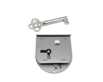S 11 Large Brass Half Mortise Chest Lock With Key