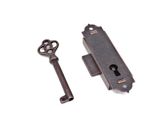 LOCK FLUSH MOUNT cabinet lock clock lock drawer lock cabinet door lock key with lock furniture lock Fits Both Right and Left Hand Door