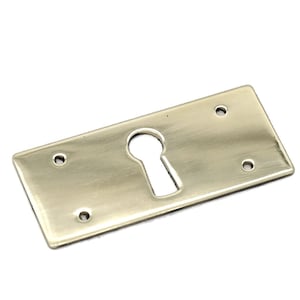 1 15/16" Keyhole Cover Plate Escutcheon MISSION Keyhole Cover Furniture Brass Key Hole Lock Cover Plate