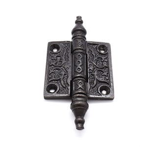 2" Cast Iron Hinge VICTORIAN HINGE ANTIQUE Cabinet Hinge Furniture Hinge Forge Iron Hinge Priced Each