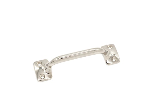 thumbnail image 2 of Solid Brass Square Drawer Pull – Versatile For File Cabinets, Boats, Desks, And Trunks – Window Lift Style 2 of 4