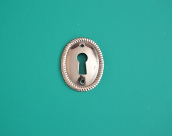 Keyhole Cover Lock Cover Escutcheons Antique Style Keyhole Cover Plate Key Hole Cover Plate Furniture Drawer Lock Cover, Brass