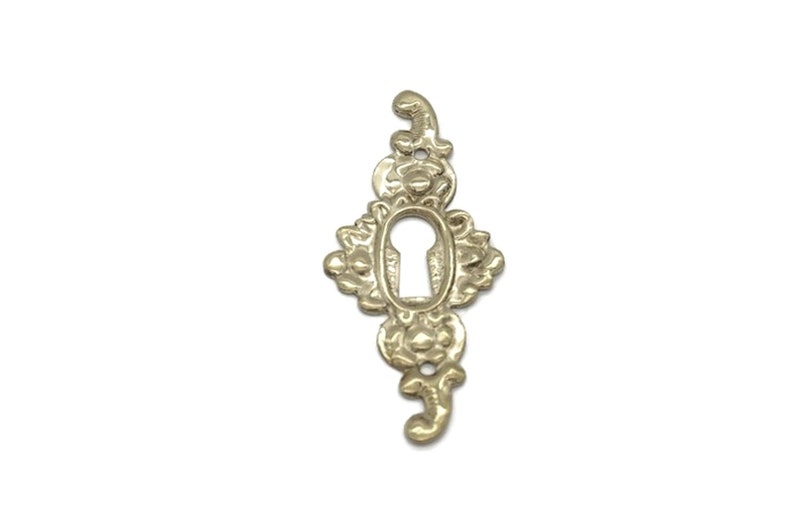 Keyhole cover lock cover escutcheons antique style keyhole solid stamped brass