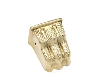 7/8" Furniture Leg End Cap Toe Caps Lions Claw Duncan Phyfe Toe Cap Brass Small