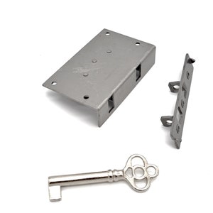 ANTIQUE CHEST LOCK Half Mortise Chest Lock Cabinet Lock - Box Lid Lock Grab Lock Hope Chest Lock Box Lock Furniture Lock