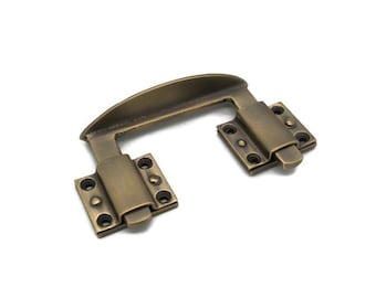 Antique Table Latch Table Keeper Yoke Table Leaf Fork Banquet Table Yoke - Made of Solid Cast Brass, Antiqued - 2-1/2" Center to Center Fork