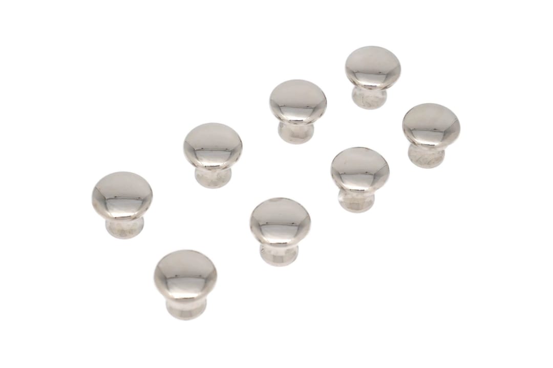 Small Polished Nickel Knobs Bookcase Knobs Desk Knobs Antique File