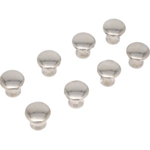 Small Polished Nickel Knobs Bookcase Knobs Desk Knobs Antique File Cabinet Furniture Knob 5/8&quot; Diameter Great For Jewelry, Humidors, Boxes