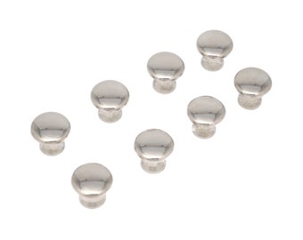 Small Polished Nickel Knobs Bookcase Knobs Desk Knobs Antique File Cabinet Furniture Knob 5/8" Diameter Great For Jewelry, Humidors, Boxes