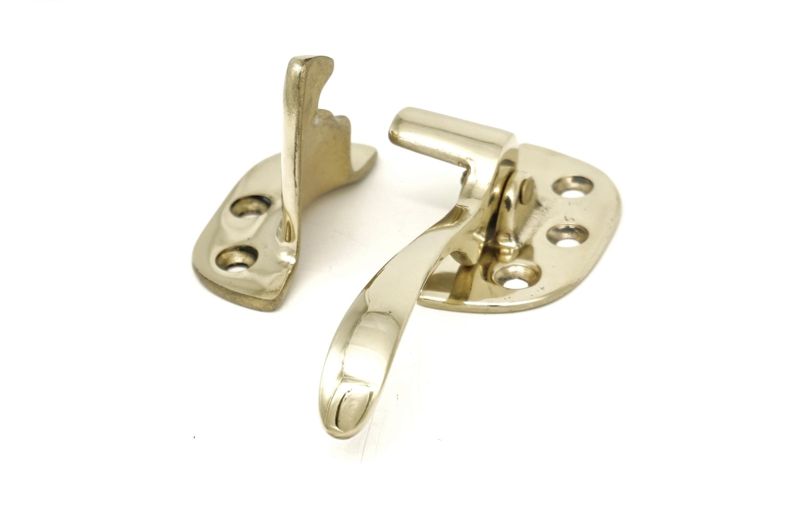 RIGHT HAND Solid Brass Ice Box Latch 3/8 Off Set