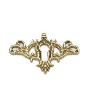 2 1/8 Keyhole Cover Antique Victorian Furniture Cabinet Lock Key Hole