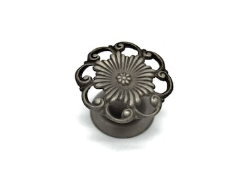 Furniture Knobs ANTIQUE DRAWER KNOBS Antique Style Victorian Knob Solid Brass, Antiqued, Cabinet Drawer Door Knobs Antique Cabinet Knob