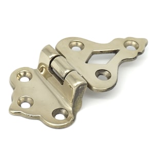 Hinge ICE BOX HINGE antique style cabinet hinge door hinge 3/8" offset solid brass