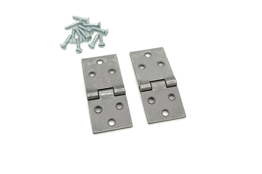 Antique DROP LEAF Table Hinges Steel, Large, Sold in Pairs, With 12 Wood Screws, Table Hinges